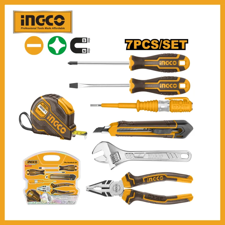 INGCO 7Pcs Hand Tools Set HKTH10807