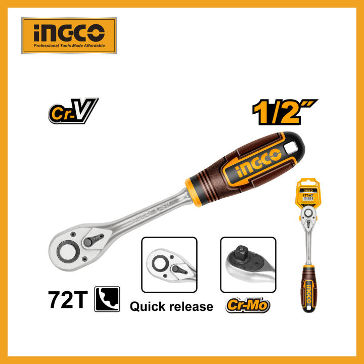 INGCO HRTH0812 1/2 Inch Ratchet Wrench