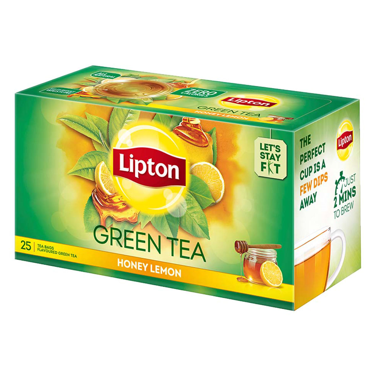 Lipton Green Tea Bag Honey and Lemon, 25 pcs